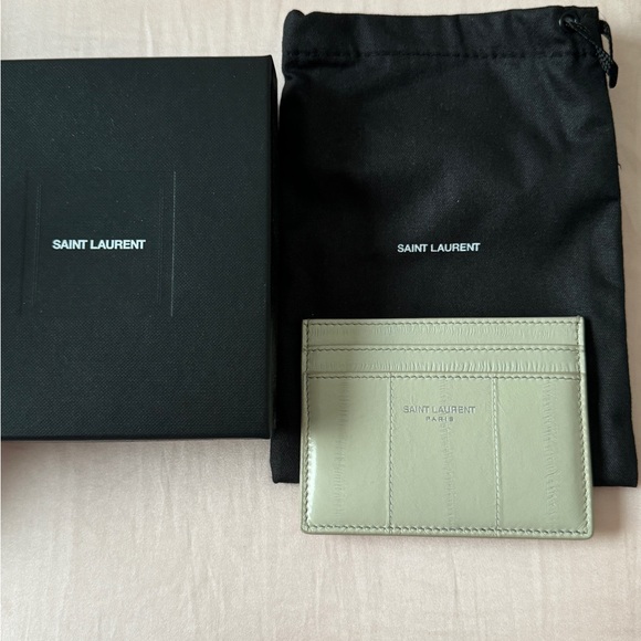 Saint Laurent Paris Card Case in Eel - Picture 2 of 3